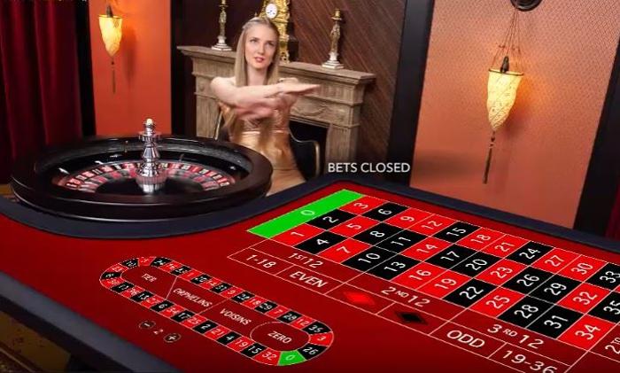 Live Roulette hos Evolution Gaming.